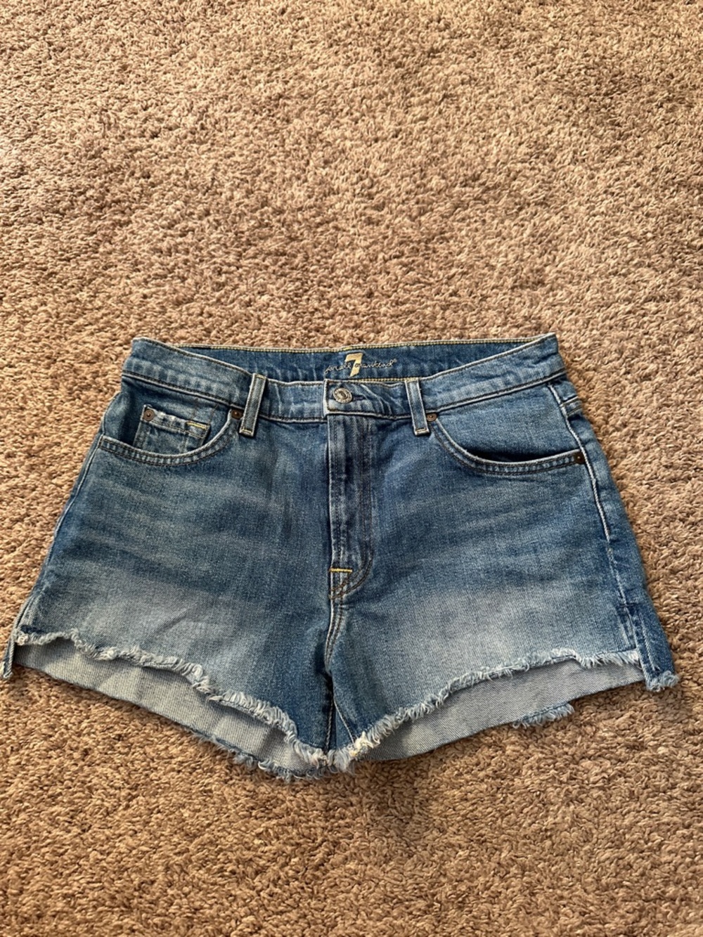 7 For all Mankind denim shorts size 27